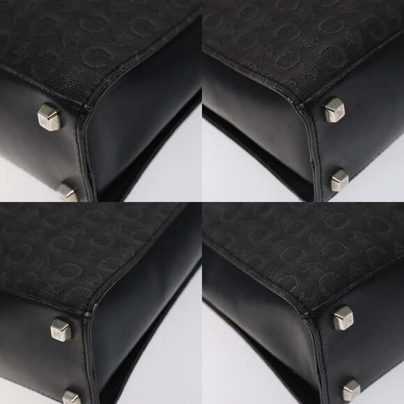 CELINE C Macadam Canvas Hand Bag Gray Silver - Picture 10 of 12